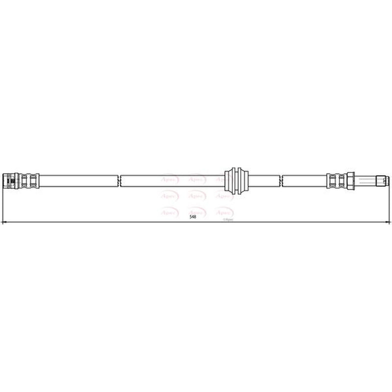 Apec Brake Hydraulic Hose Line Front HOS3827