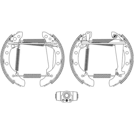 Mintex Brake Shoe Set Axle Kit MSP105