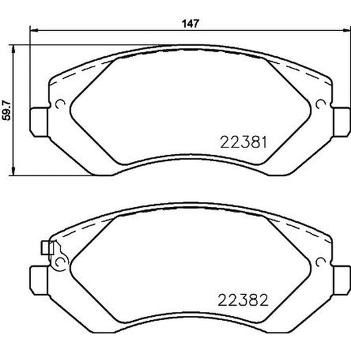 Mintex Brake Pad Set MDB3860