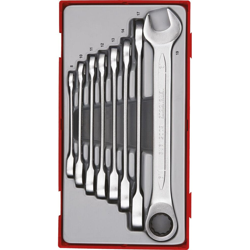 Teng Tools Spanner Set RS TT1 8 Pieces Ratcheting