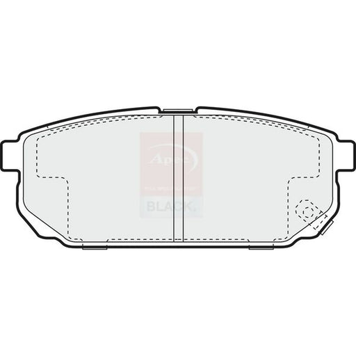 Apec Rear Brake Pad Set PAD1331B