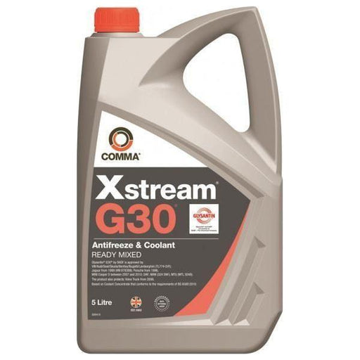 Comma Xstream G30 Antifreeze & Coolant - Ready To Use - 5 Litre Comma  - Town Parts