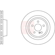 Apec 2 x Rear Brake Discs DSK3274