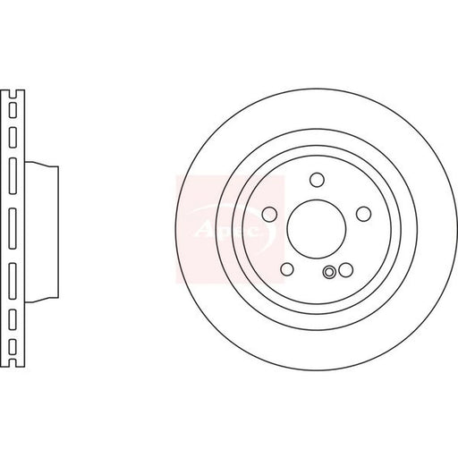 Apec 2 x Rear Brake Discs DSK3274