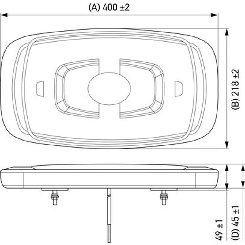 Hella Rotating Beacon Mini Md12/24 2RL mounting 2RL 014 565-201 2RL 014 565-201