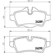 DON Rear Brake Pad Set PCP1130