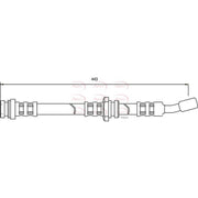 Apec Brake Hydraulic Hose Line Front HOS3119