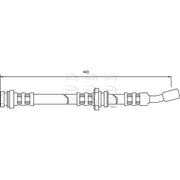 Apec Brake Hydraulic Hose Line Front HOS3119