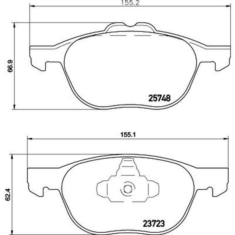 Mintex Front Brake Pad Set MDB3362