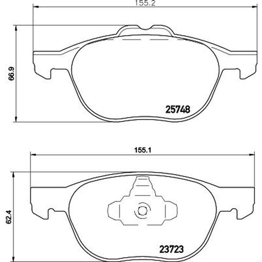 Mintex Front Brake Pad Set MDB3362