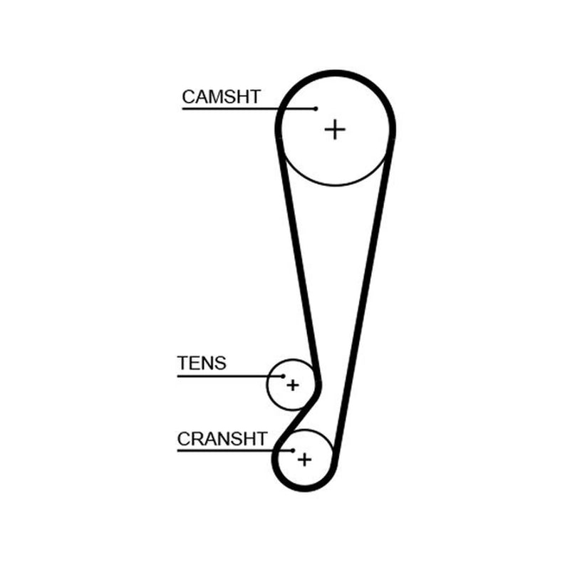 Gates Timing Belt Cambelt 107 Teeth 5664XS