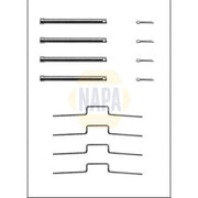 NAPA Brake Pad Accessory Fitting Kit Front NFK1366