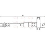 Apec Brake Hydraulic Hose Line Rear HOS3406