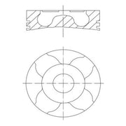 Mahle Piston Cylinder Bore = 75mm 040 06 01