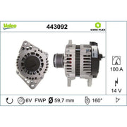 Valeo Car Alternator 12V 443092