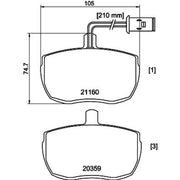 DON Front Brake Pad Set PCP1695