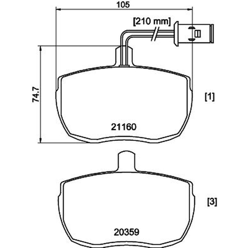 DON Front Brake Pad Set PCP1695