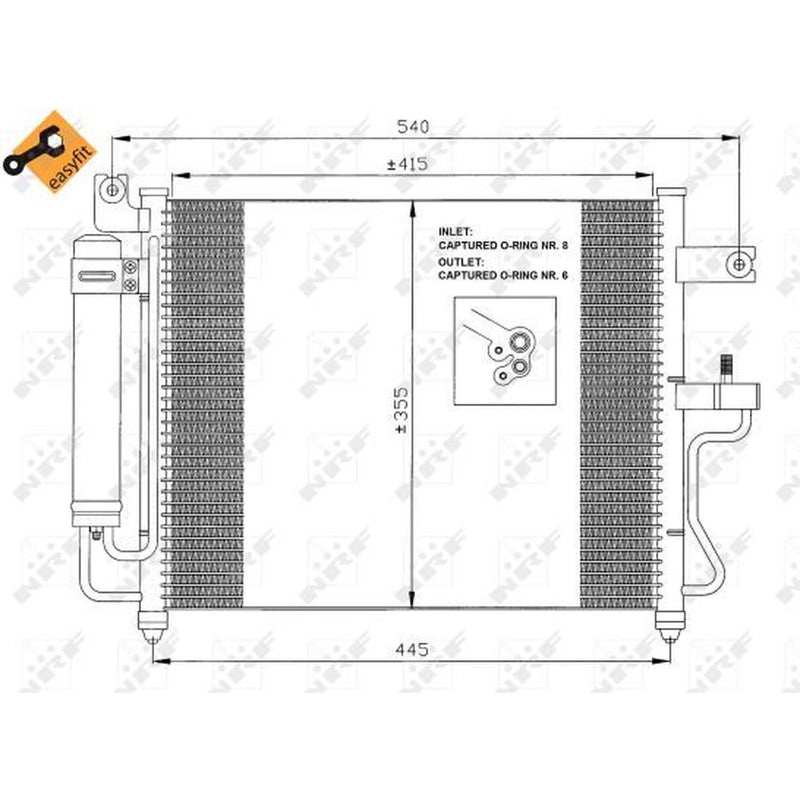 NRF Air Conditioning Condenser 35428