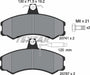 TEXTAR 2074101 Brake Pad Set Front Fits Alfa Romeo Citroen C25 Fiat Peugeot TEXTAR - Town Parts