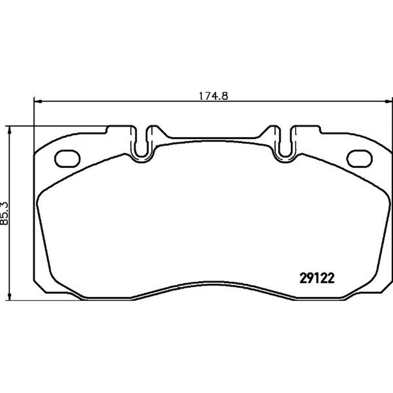DON Front Brake Pad Set CVP025