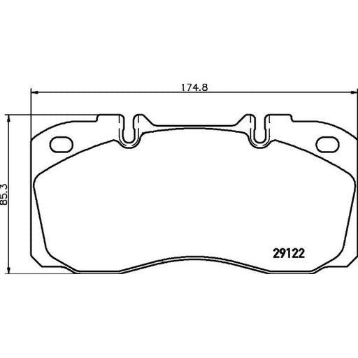 DON Front Brake Pad Set CVP025