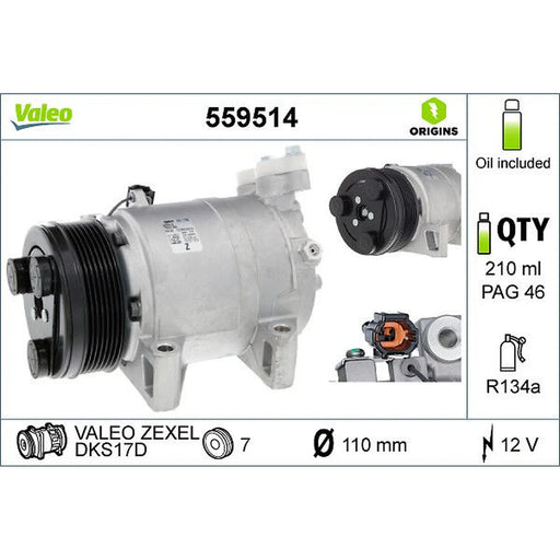 Valeo Air Conditioning Compressor 559514