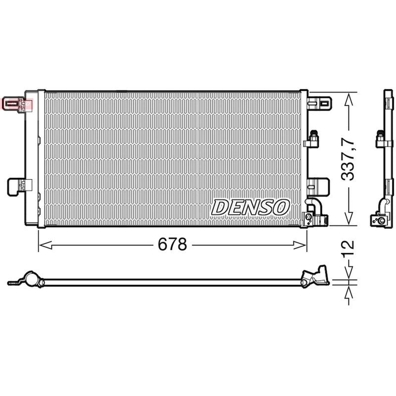 Denso Air Conditioning Condenser DCN02001