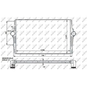 NRF Intercooler (Charge Air Cooler) 30931