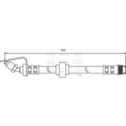 Apec Brake Hydraulic Hose Line Front HOS3181