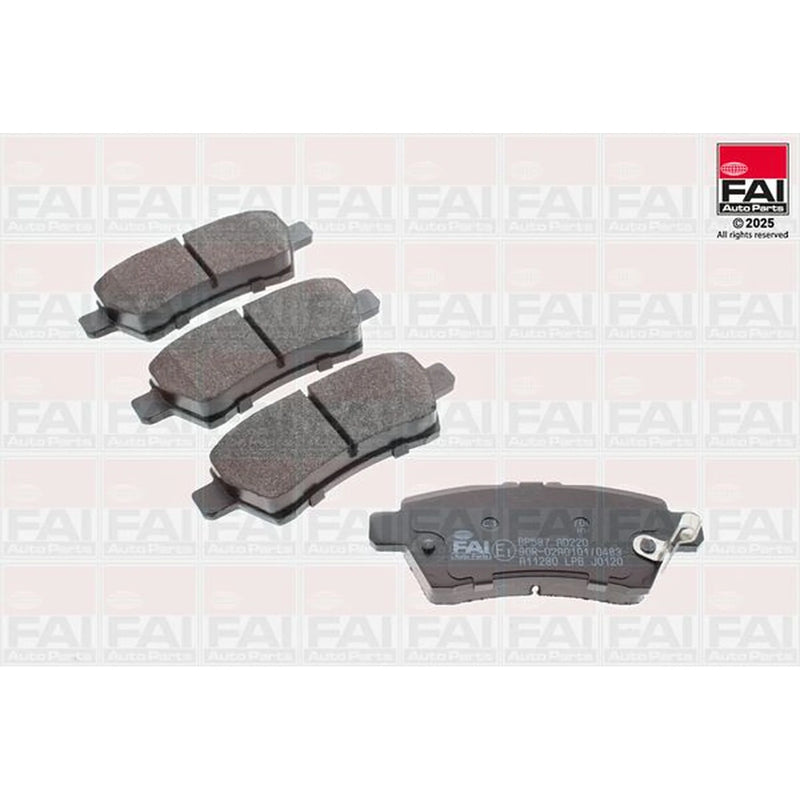 FAI Rear Brake Pad Set BP587