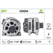 Valeo Car Alternator 12V 439294