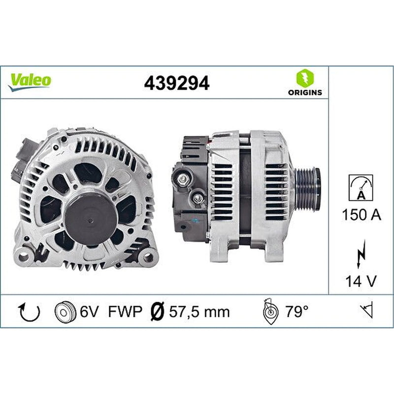 Valeo Car Alternator 12V 439294