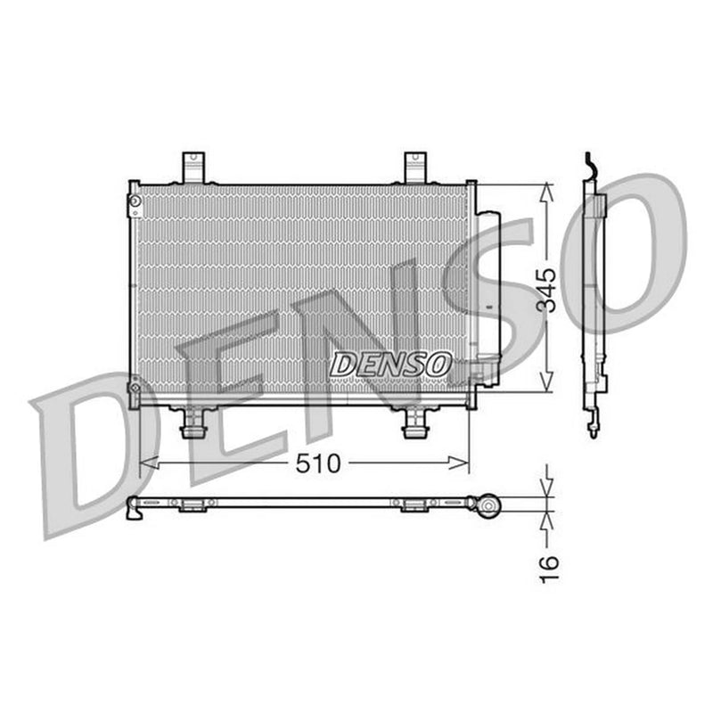 Denso Air Conditioning Condenser DCN47010