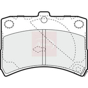 Apec Front Brake Pad Set PAD1138