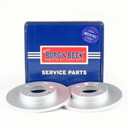 Borg & Beck 2 x Solid Front Brake Discs BBD4174
