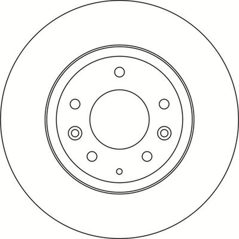 Abtex 2 x Solid Front Brake Discs BD1501V