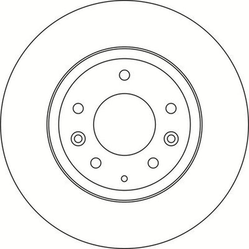 Abtex 2 x Solid Front Brake Discs BD1501V