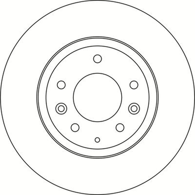 Abtex 2 x Solid Front Brake Discs BD1501V