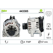 Valeo Car Alternator 12V 443385