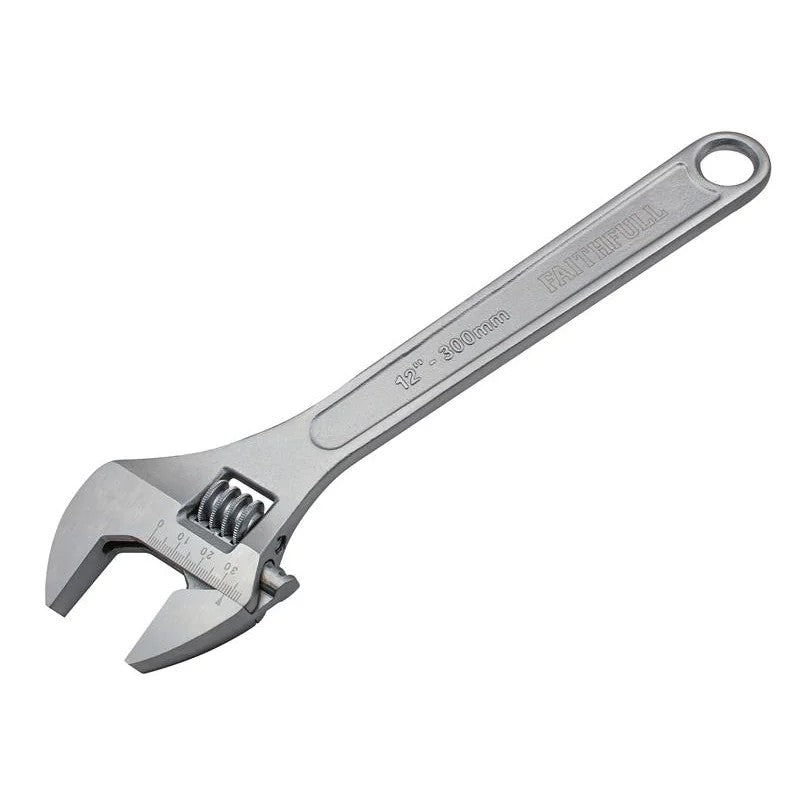 Faithfull Chrome Adjustable Spanner 300mm (12in) - FAIAS300MC