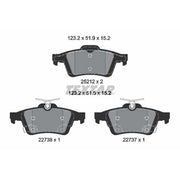 Textar Rear Brake Pad Set 2521204
