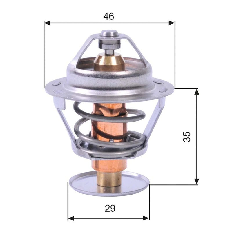 Gates Thermostat,Coolant TH10489G1