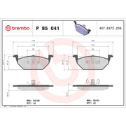 Brembo 4 x Front Brake Pad Set P85041X