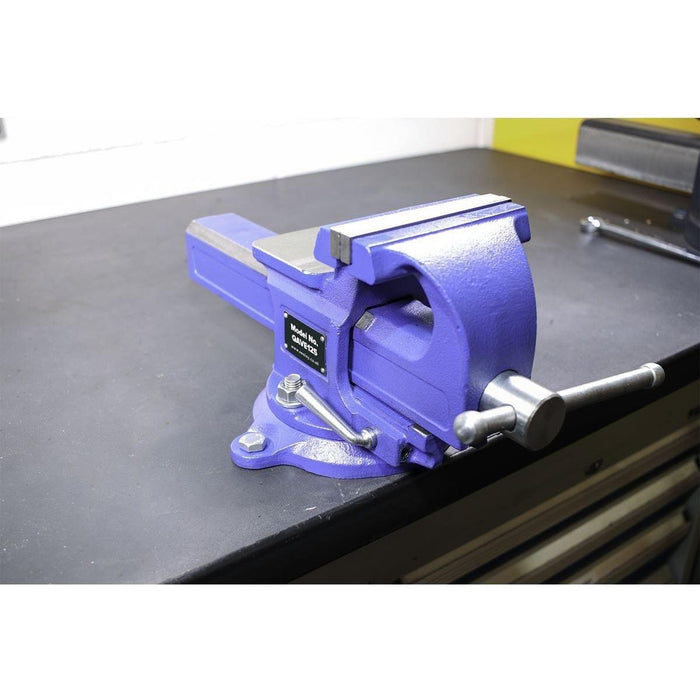 Sealey Vice 125mm Quick Action Swivel Base SG Iron QAVE125 Sealey  - Town Parts