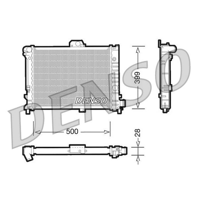 Denso Engine Radiator DRM25005