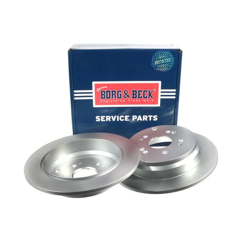 Borg & Beck 2 x Solid Rear Brake Discs BBD4610