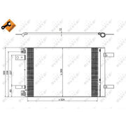 NRF Air Conditioning Condenser 350323