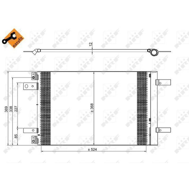 NRF Air Conditioning Condenser 350323