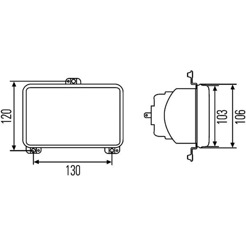 Hella Headlight Headlamp H4 Left 1AB 008 888-051