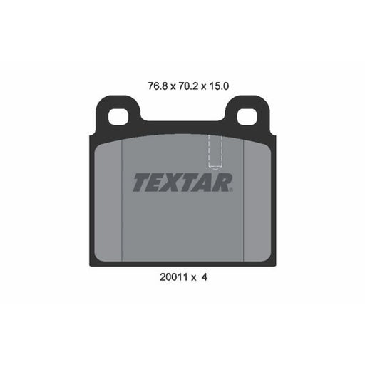 Textar Front Brake Pad Set 2001107